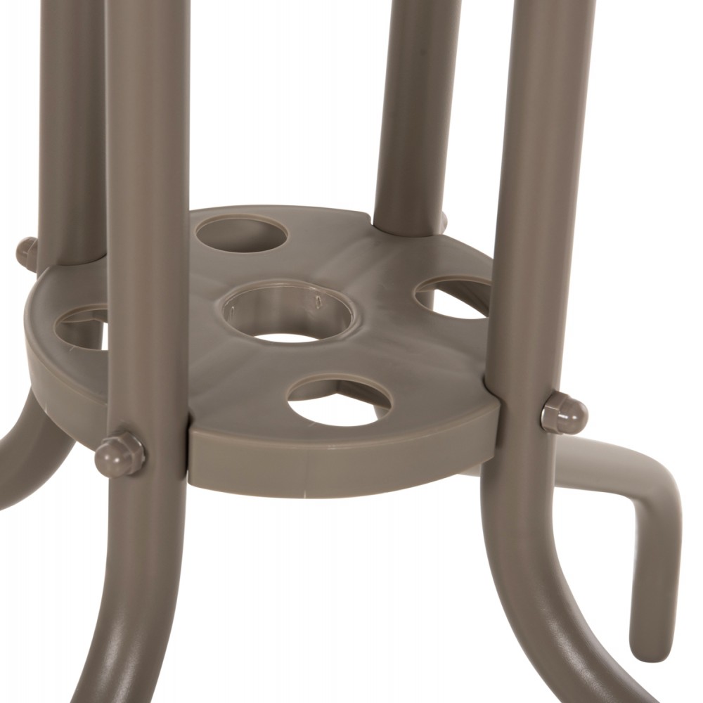 Τραπέζι εξωτερικού χώρου "FIGO" από μέταλλο σε χρώμα σαμπανί 70x70x72