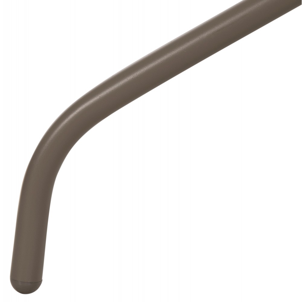 Τραπέζι εξωτερικού χώρου "FIGO" από μέταλλο σε χρώμα σαμπανί 70x70x72