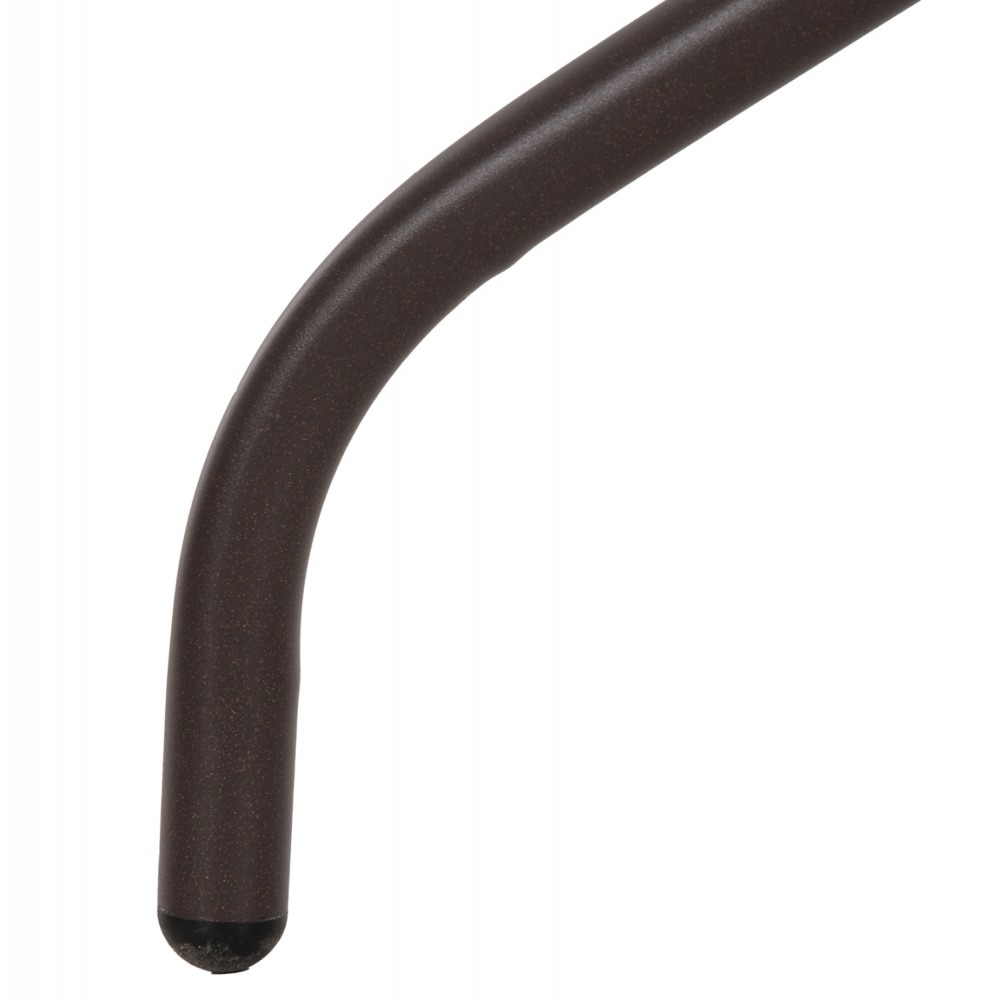 Τραπέζι εξωτερικού χώρου "FIGO" από μέταλλο σε χρώμα καφέ 80x80x71