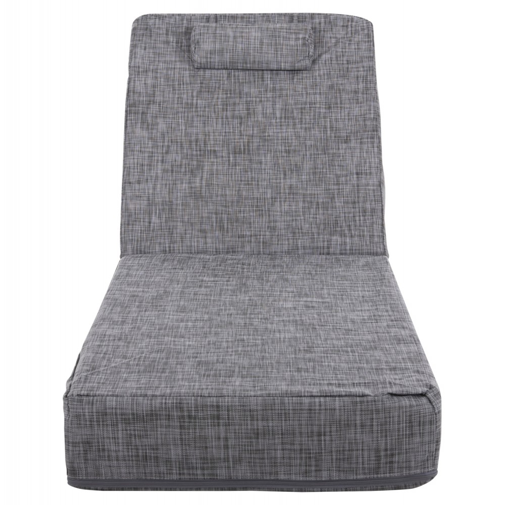 Μαξιλάρι ξαπλώστρας "SIFNOS" από textilene σε γκρι χρώμα 200x70x20