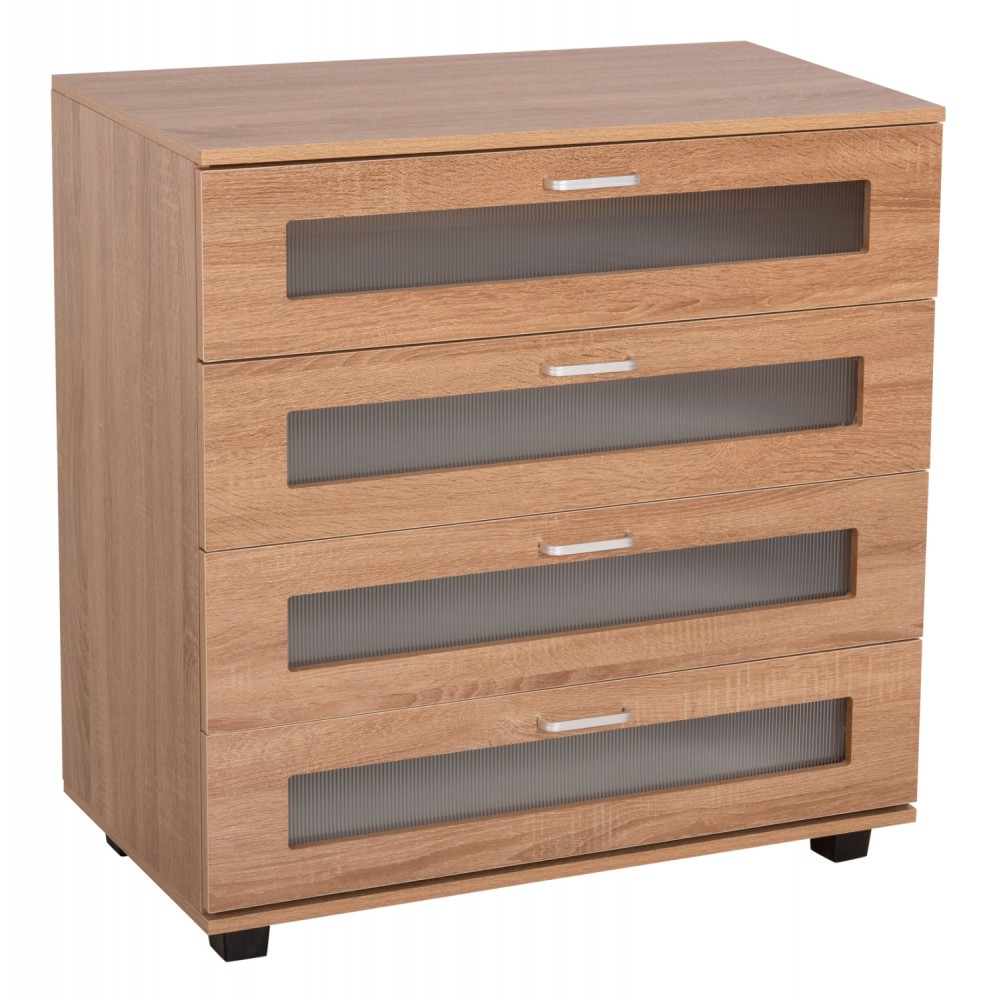 Συρταριέρα "THORGAN" σε sonoma χρώμα  80Χ40Χ83