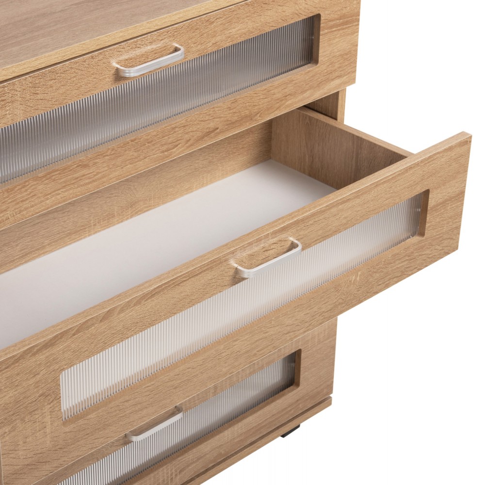 Συρταριέρα "THORGAN" σε sonoma χρώμα  80Χ40Χ83