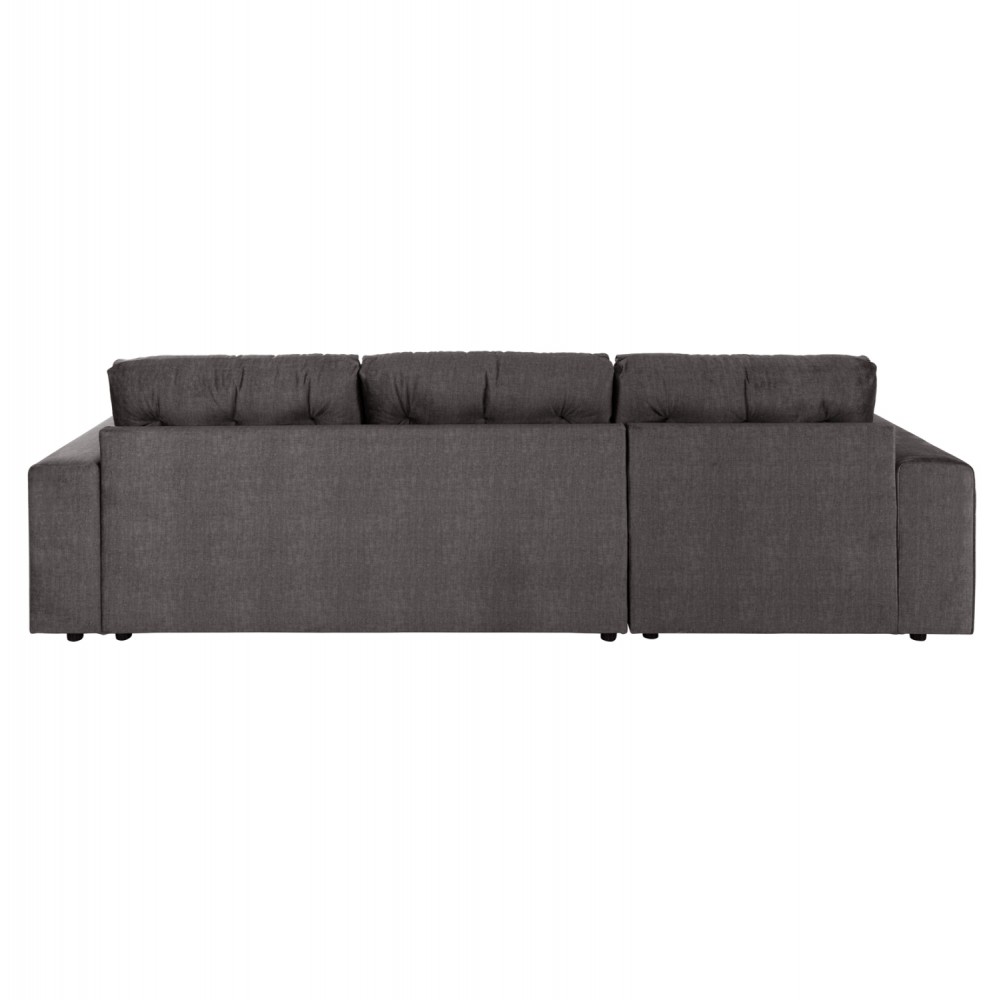 Γωνιακός καναπές-κρεβάτι "CLANCY" με αριστερή γωνία από mdf/ύφασμα σε ανθρακί χρώμα 308x181x92
