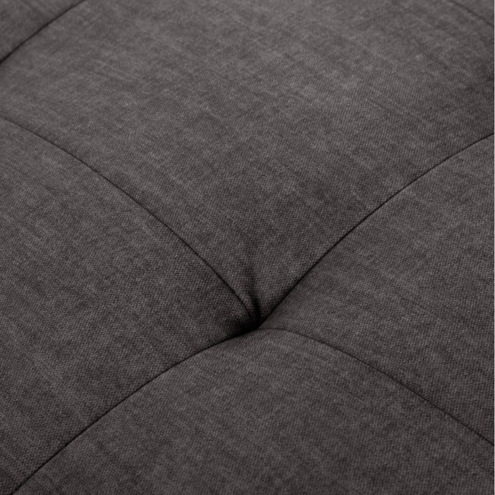 Γωνιακός καναπές-κρεβάτι "CLANCY" με αριστερή γωνία από mdf/ύφασμα σε ανθρακί χρώμα 308x181x92