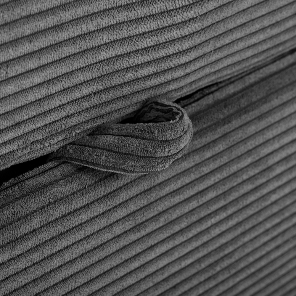 Γωνιακός καναπές-κρεβάτι "ALDO"  με δεξιά γωνία από mdf/ύφασμα σε ανθρακί χρώμα 256x159x87