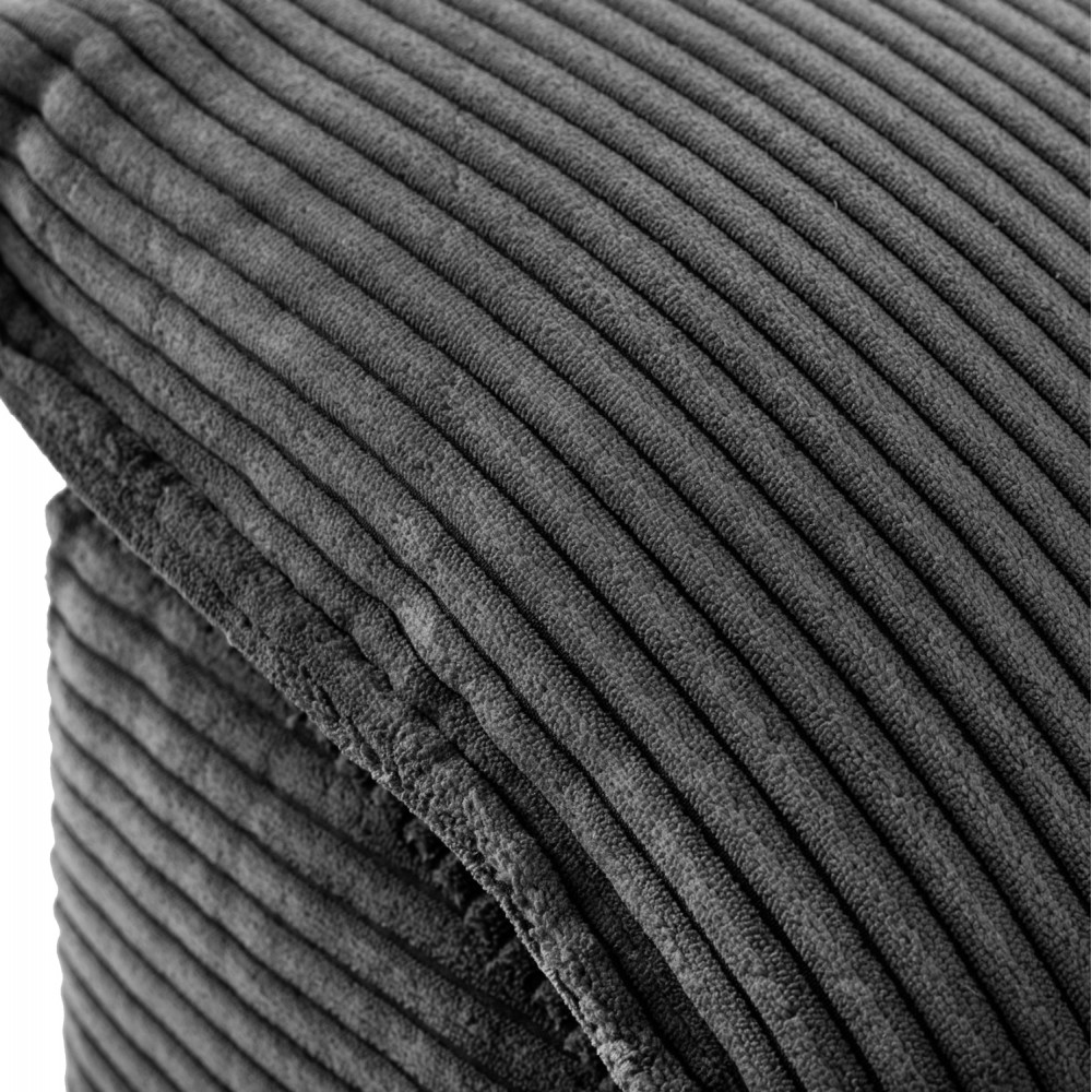 Γωνιακός καναπές-κρεβάτι "ALDO"  με δεξιά γωνία από mdf/ύφασμα σε ανθρακί χρώμα 256x159x87