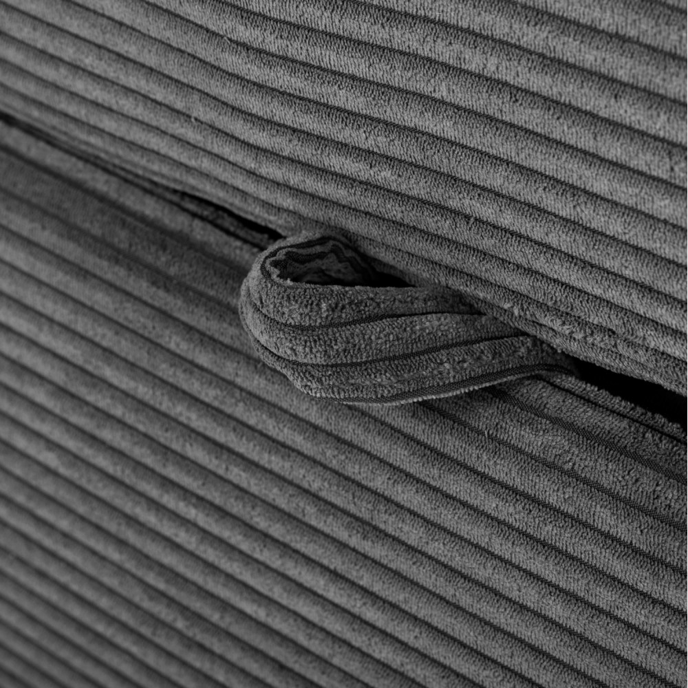 Γωνιακός καναπές-κρεβάτι "ALDO" με αριστερή γωνία από mdf/ύφασμα σε ανθρακί χρώμα 256x159x87