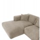 Γωνιακός καναπές "BRICKEN" με αριστερή γωνία από mdf/ύφασμα σε μπεζ χρώμα 282x160x72