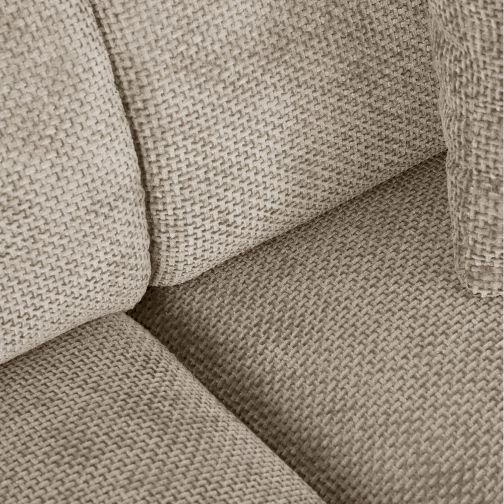 Γωνιακός καναπές "BRICKEN" με αριστερή γωνία από mdf/ύφασμα σε μπεζ χρώμα 282x160x72