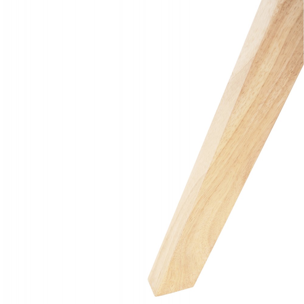 Πολυθρόνα "GAZER" από ύφασμα/rubberwood σε γκρι/φυσικό χρώμα 66x63x91