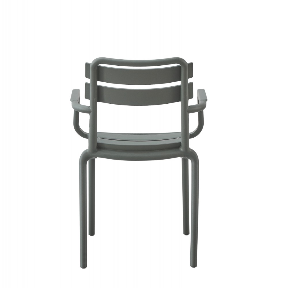 Πολυθρόνα "PHILLY" από πολυπροπυλένιο σε πράσινο χρώμα 58.5x49x83.5