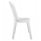 Καρέκλα "ΒΙΕΝΝΗΣ" πλαστική σε λευκό χρώμα 44x50x87