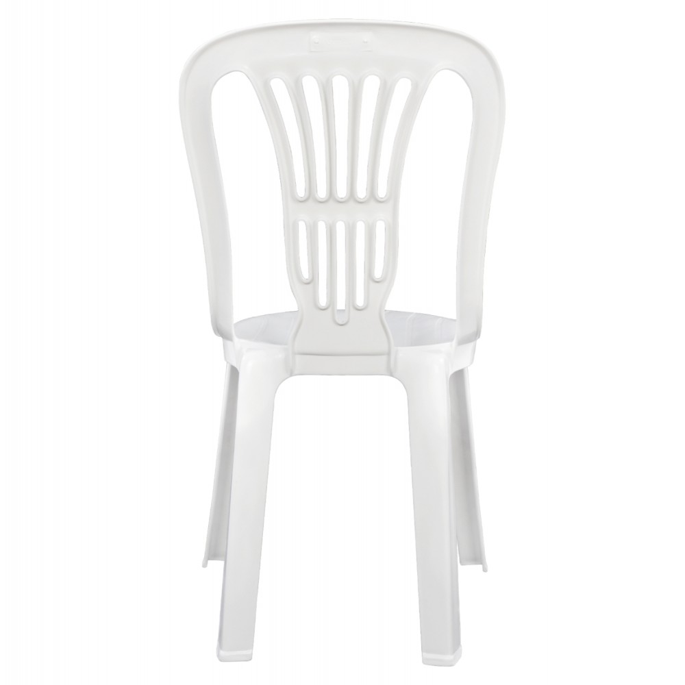 Καρέκλα "ΒΙΕΝΝΗΣ" πλαστική σε λευκό χρώμα 44x50x87