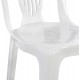 Καρέκλα "ΒΙΕΝΝΗΣ" πλαστική σε λευκό χρώμα 44x50x87