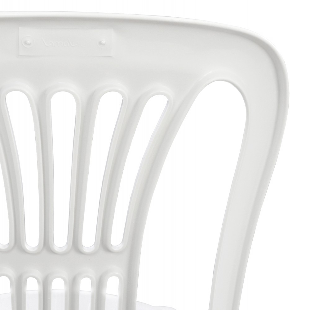 Καρέκλα "ΒΙΕΝΝΗΣ" πλαστική σε λευκό χρώμα 44x50x87