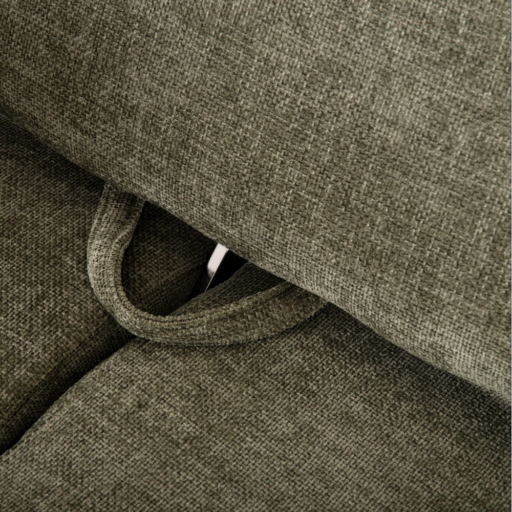 Γωνιακός καναπές-κρεβάτι "CONVERT" με αριστερή γωνία από ξύλο/ύφασμα σε κυπαρισσί χρώμα 283x188x100