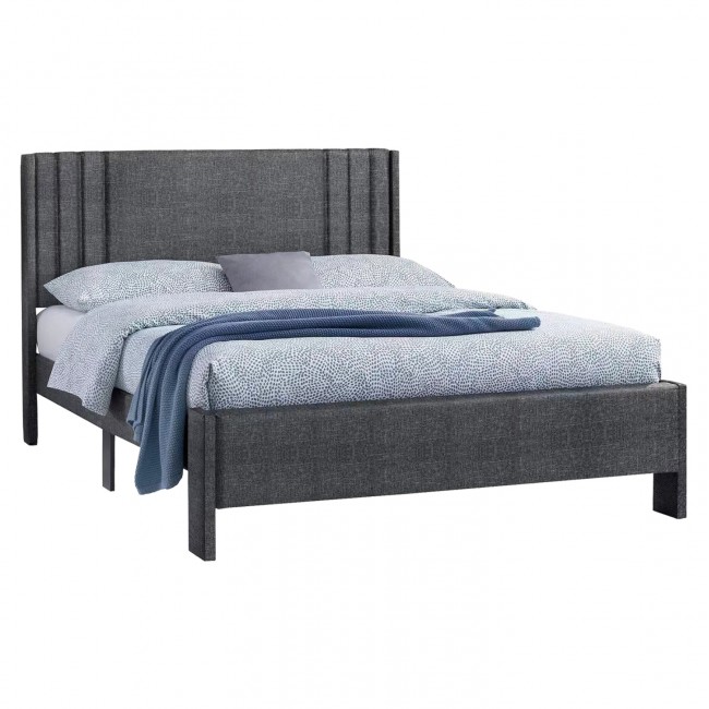 Κρεβάτι "CREDENCE" διπλό σε γκρι χρώμα 170x217x116