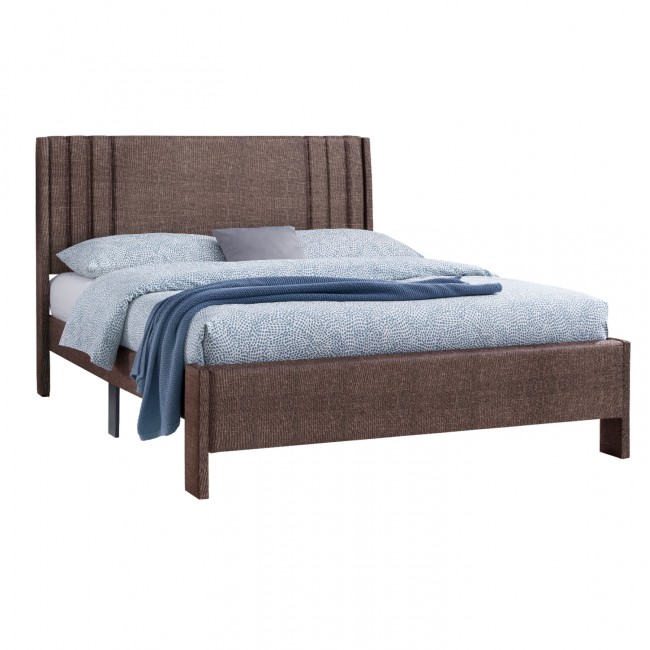 Κρεβάτι "CREDENCE" διπλό σε καφέ χρώμα 170x217x116