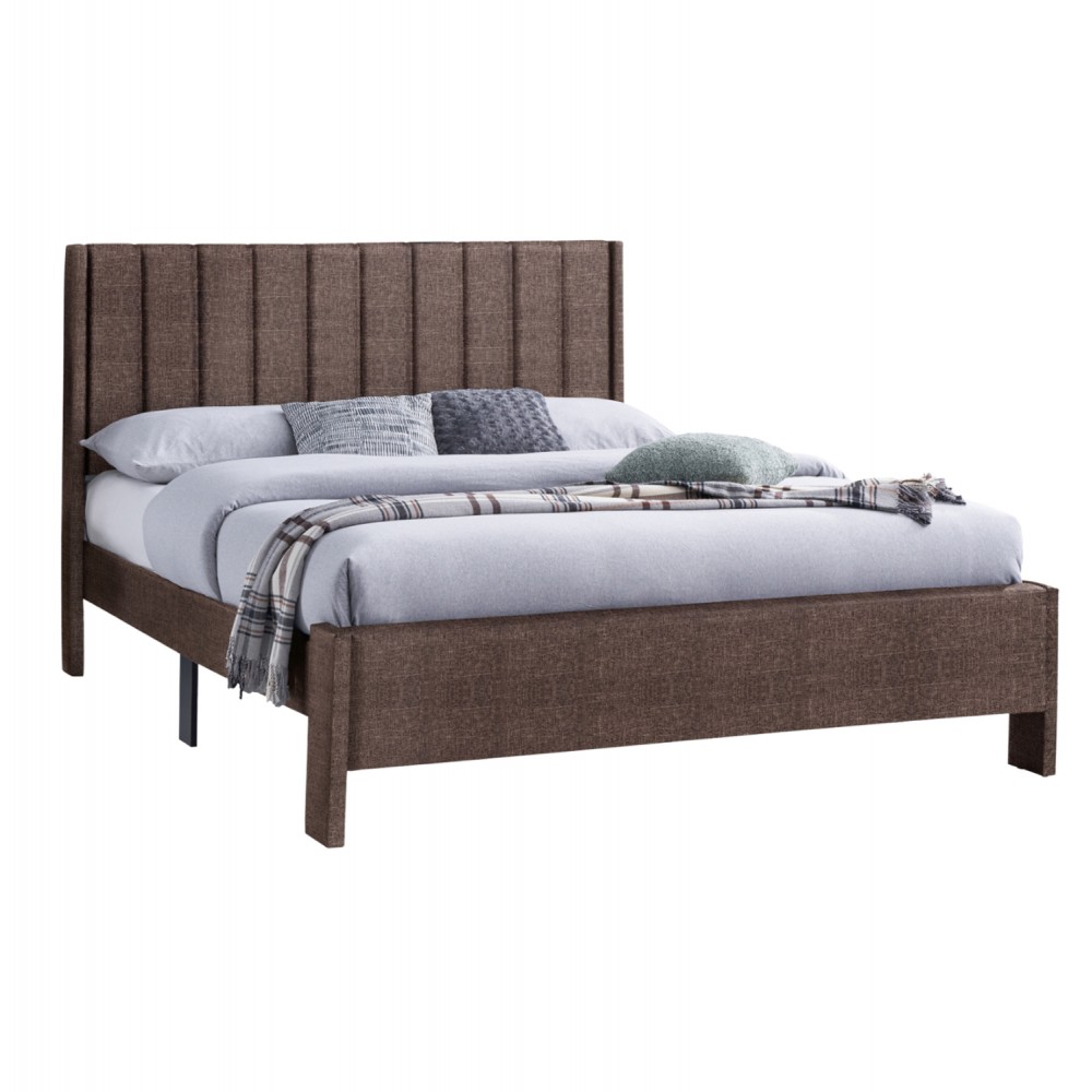 Κρεβάτι "KREDEN" διπλό σε καφέ χρώμα 170x217x116