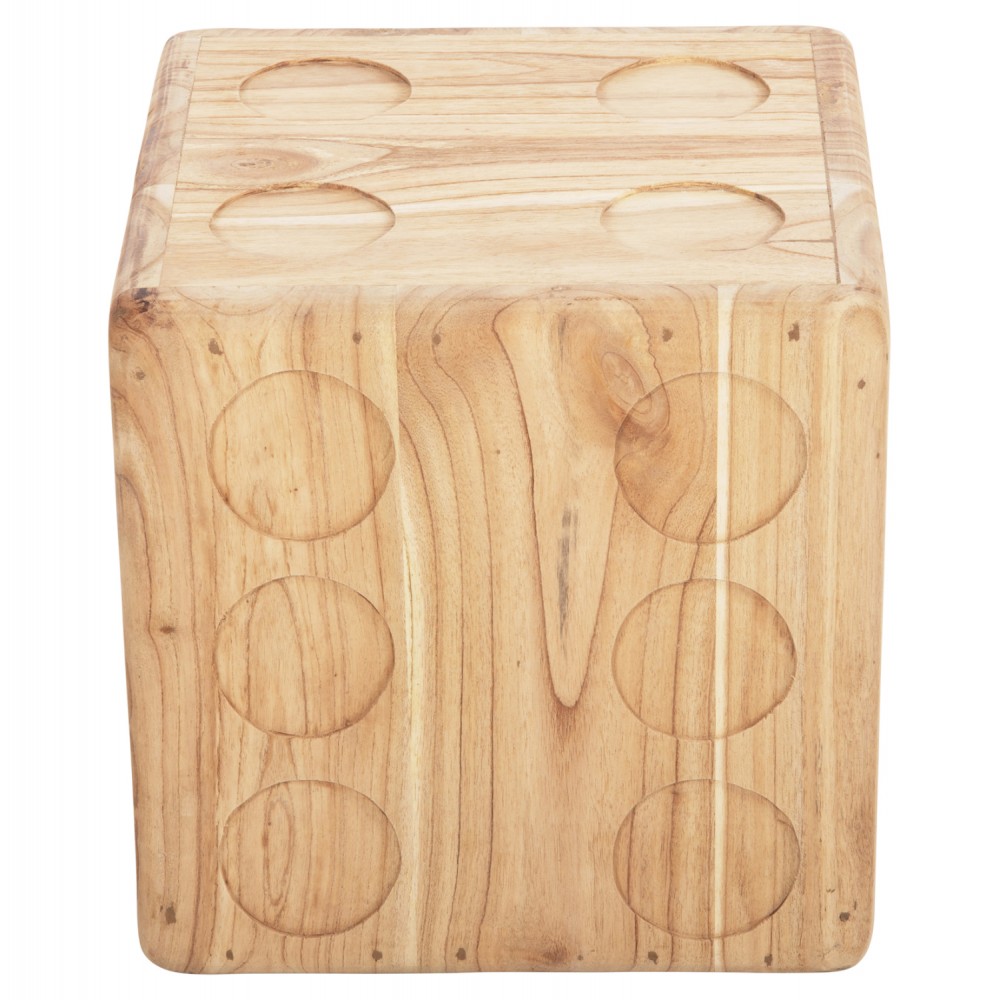 Σκαμπό "ΖΑΡΙ" από ξύλο σε φυσικό χρώμα 40x40x40