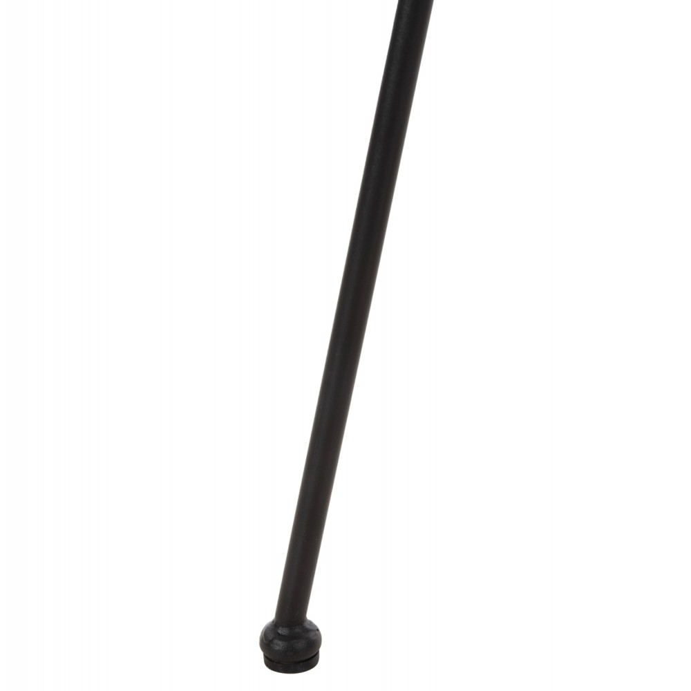 Πολυθρόνα φωλιά "ALLEGRA" από μέταλλο/wicker σε μαύρο/μπεζ χρώμα 73x78x88