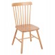Καρέκλα "LUCIEN" από ξύλο σε φυσικό χρώμα 48x48x85,5