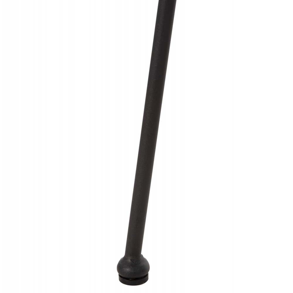 Πολυθρόνα φωλιά "ALLEGRA" από μέταλλο/wicker σε μαύρο χρώμα 73x78x88