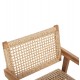 Πολυθρόνα "BJORN" από ξύλο/σχοινί σε φυσικό χρώμα 56x56x83