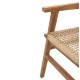 Πολυθρόνα "BJORN" από ξύλο/σχοινί σε φυσικό χρώμα 56x56x83