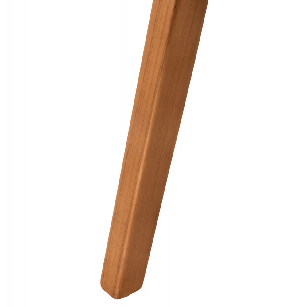 Πολυθρόνα "RIMINI"  από ξύλο/σχοινί σε φυσικό/μαύρο χρώμα 60x61x76