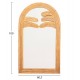 Καθρέπτης τοίχου "REFLECT" από rattan σε χρώμα φυσικό 60x4.5x100