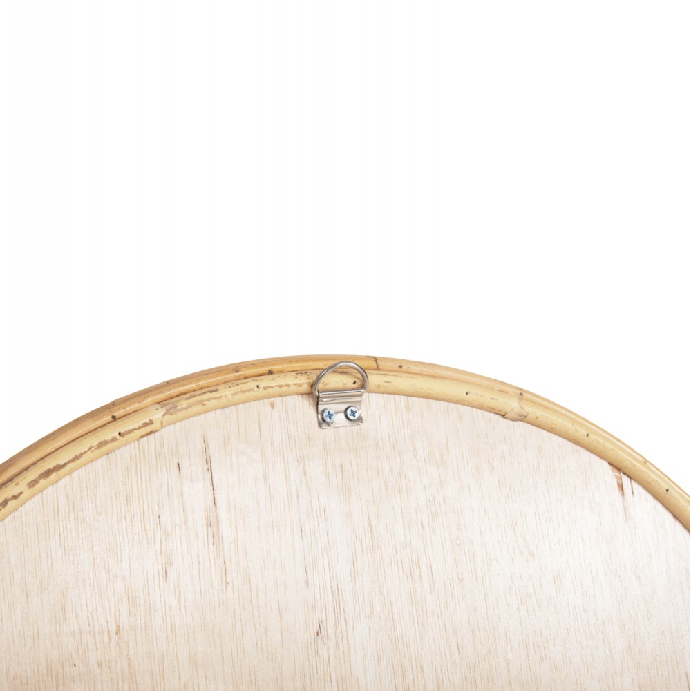 Καθρέπτης τοίχου "REFLECT" από rattan σε χρώμα φυσικό 60x4.5x100
