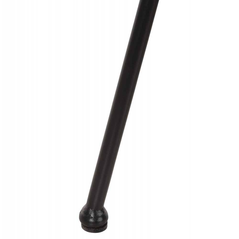 Καναπές "ALLEGRA" από μέταλλο/rattan σε μαύρο/μπεζ χρώμα 120x62x80