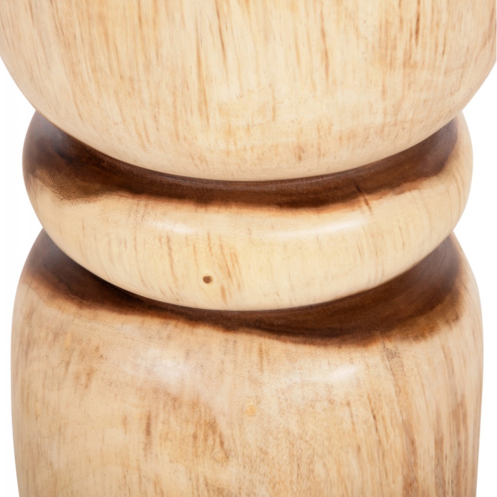 Σκαμπό "BELLO" από ξύλο σε φυσικό χρώμα Φ29x45