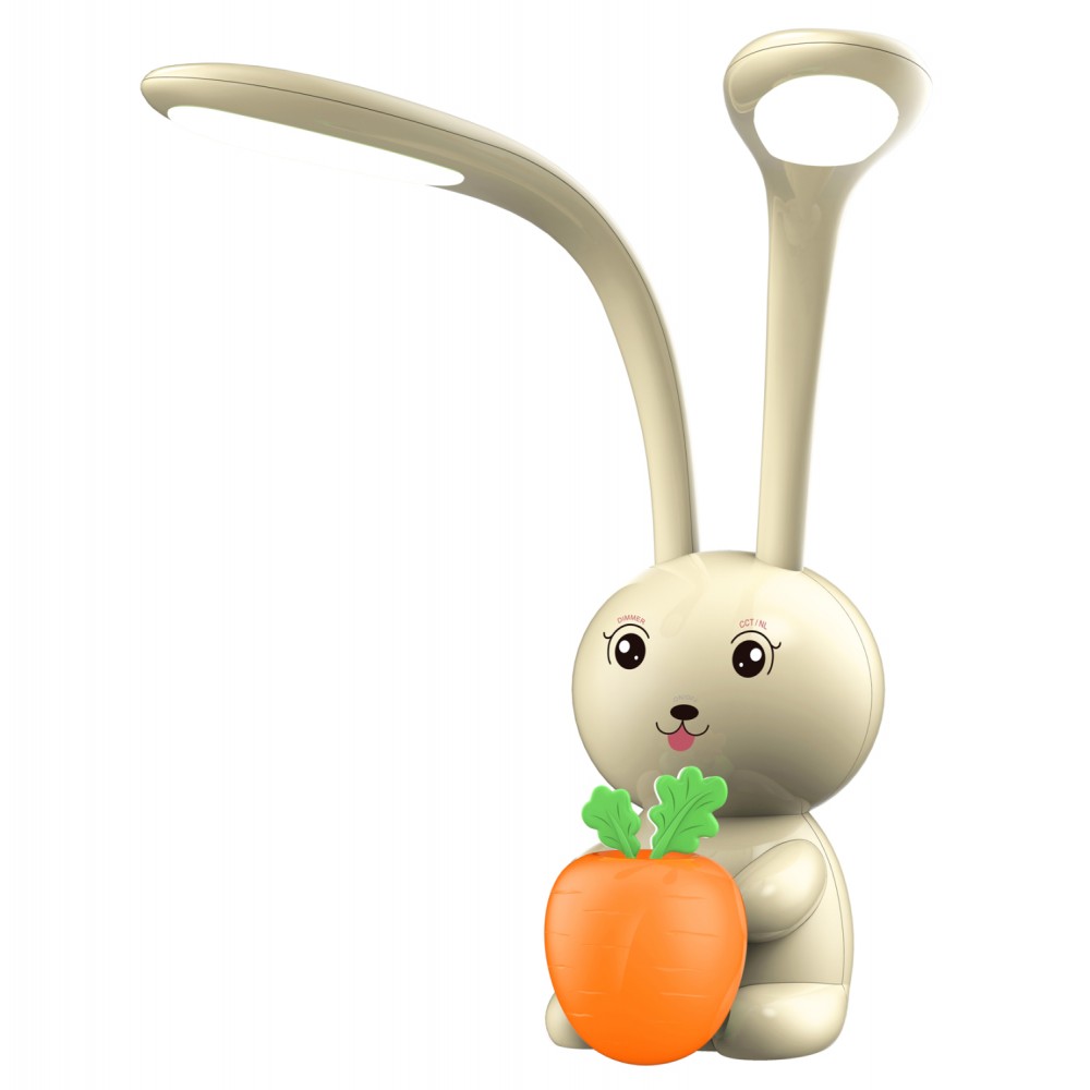 Παιδικό φωτιστικό γραφείου led "BADOO" από ΑΒS σε χρώμα κίτρινο 10W