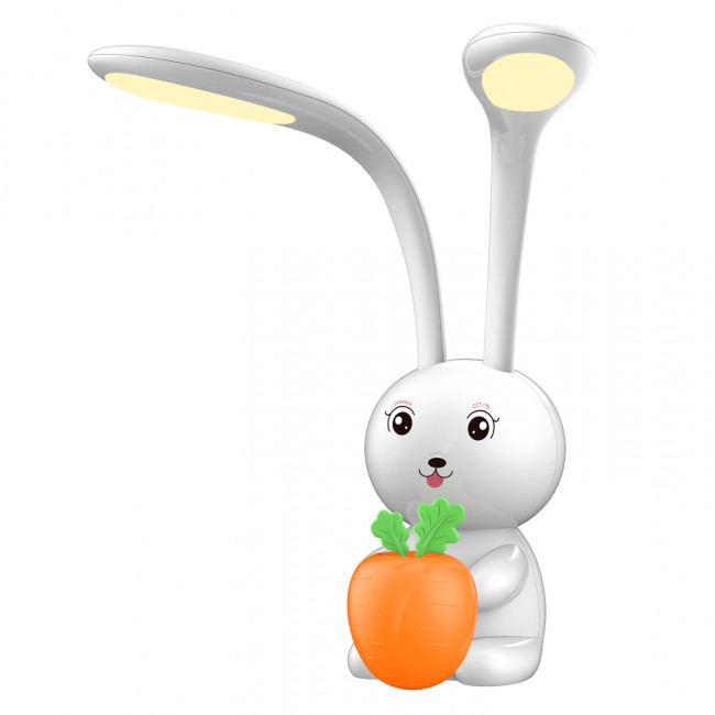 Παιδικό φωτιστικό γραφείου led "BADOO" από ΑΒS σε χρώμα λευκό 10W