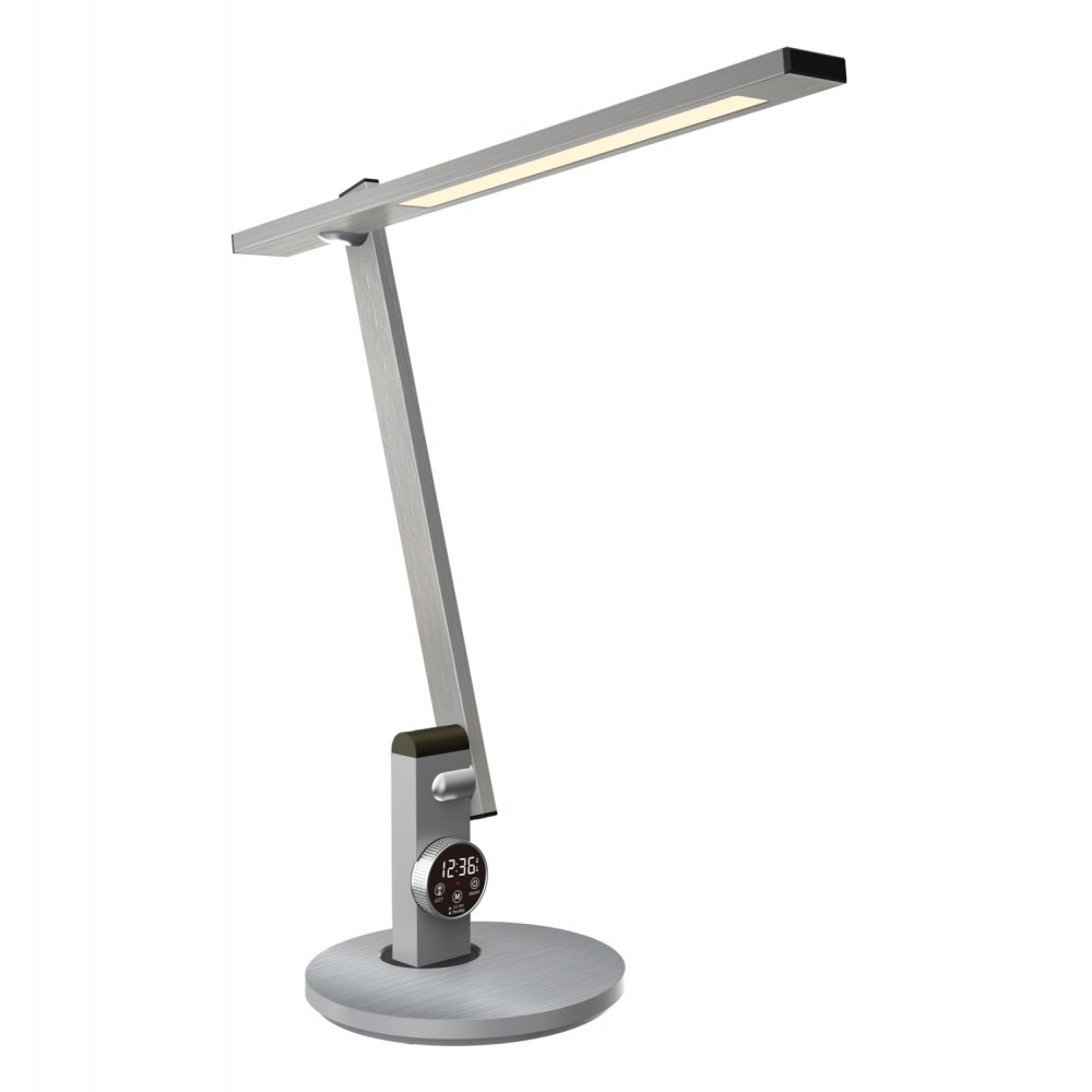 Φωτιστικό γραφείου led "BLAIN PRO" από ABS σε ασημί χρώμα 12W Φ19x49.9