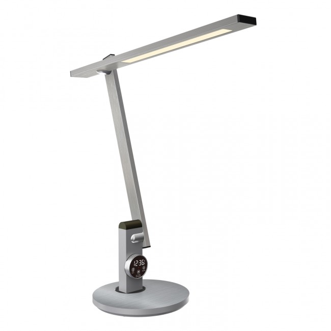 Φωτιστικό γραφείου led "BLAIN PRO" από ABS σε ασημί χρώμα 12W Φ19x49.9