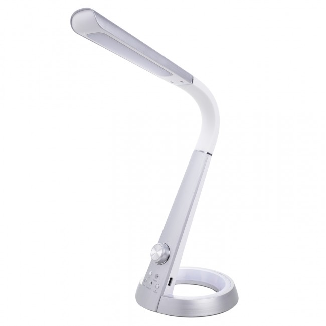 Φωτιστικό γραφείου led "BLAIN PRO" από ABS σε ασημί χρώμα 8W 34,3x18,3x42,5