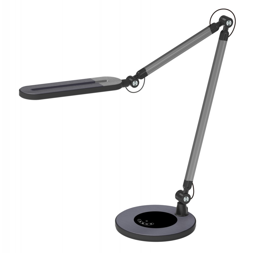 Φωτιστικό γραφείου led "BRAIN PRO" από ABS σε χρώμα μαύρο/γκρι 57.4x51.1 10W