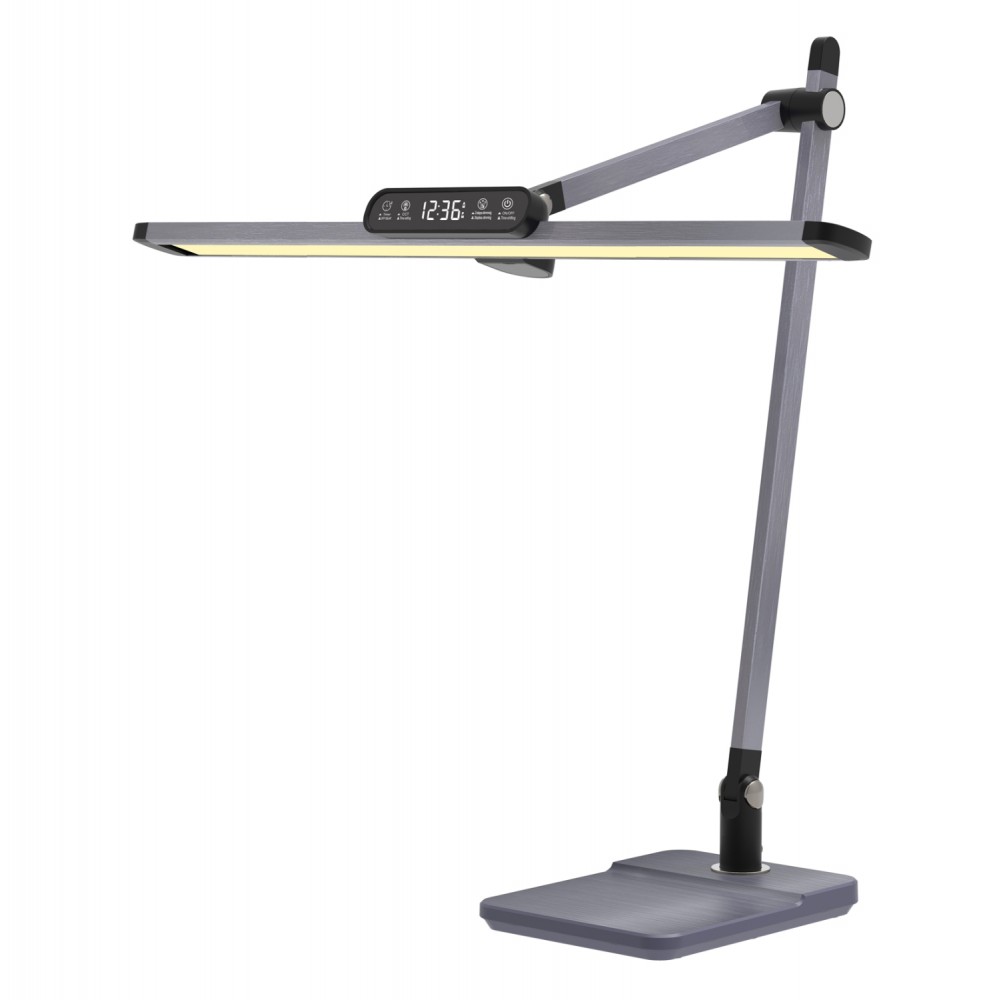 Φωτιστικό γραφείου led "BRAIN PRO" από ABS/αλουμίνιο σε χρώμα γκρι 36.8x81 12W