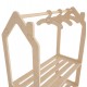 Κρεμάστρα παιδική "SANI" από ξύλο σε χρώμα φυσικό 86x49x110