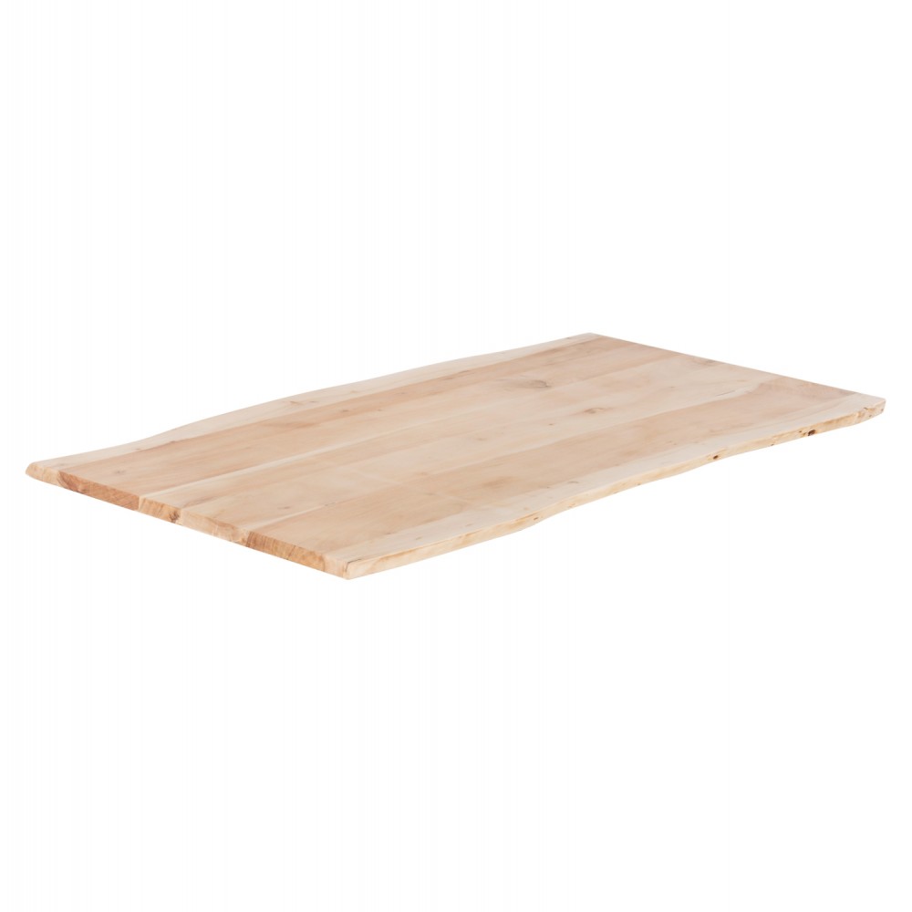 Επιφάνεια τραπεζιού από ξύλο σε φυσικό χρώμα 160x90x4