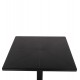 Τραπέζι τετράγωνο "TERRIN" από pp σε χρώμα μαύρο 60.5x60.5x76.5