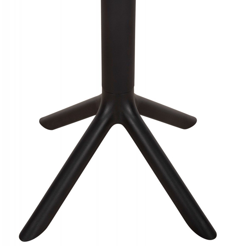 Τραπέζι τετράγωνο "TERRIN" από pp σε χρώμα μαύρο 60.5x60.5x76.5