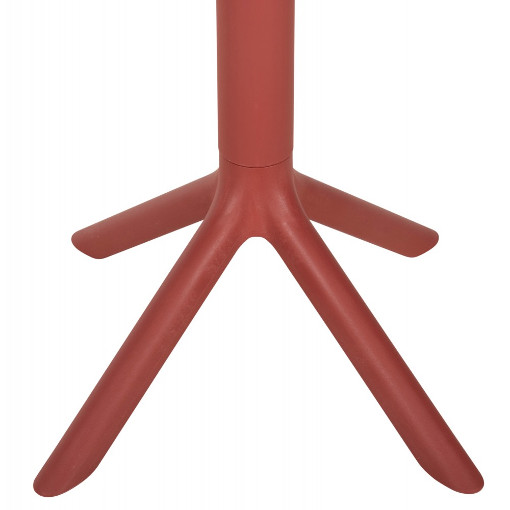 Τραπέζι "TERRIN" από πολυπροπυλένιο σε κόκκινο χρώμα Φ61x77