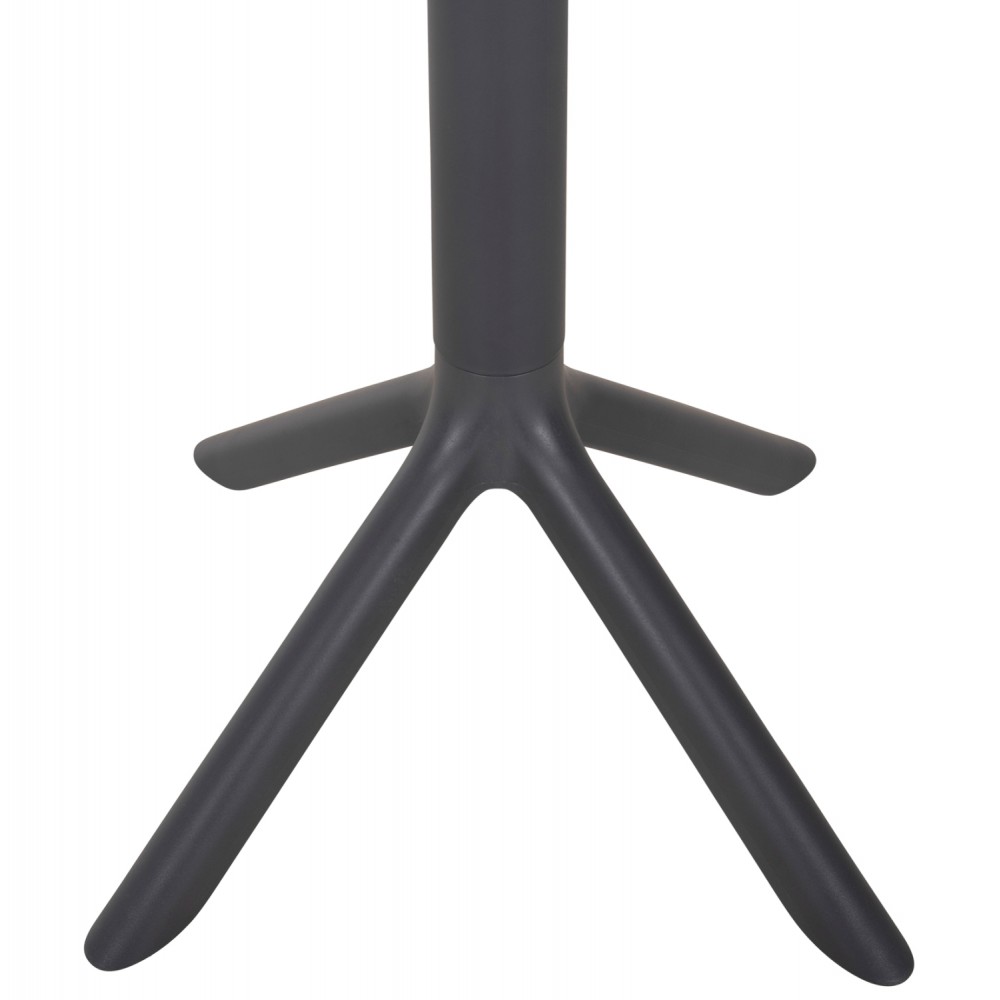 Τραπέζι μπαρ "TERRIN" από πολυπροπυλένιο σε γκρι χρώμα Φ60x106