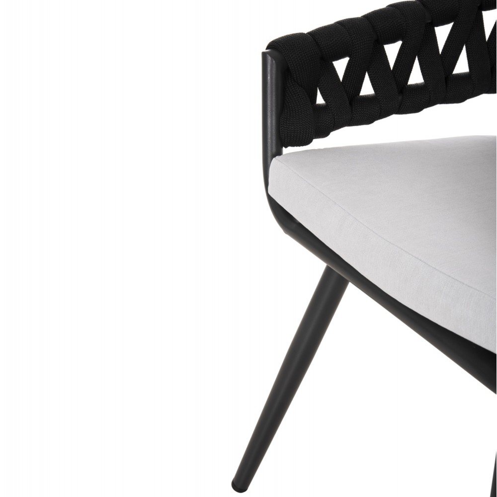 Πολυθρόνα ''CAMDEN'' απο αλουμίνιο σε χρώμα ανθρακί 56x60x72-87