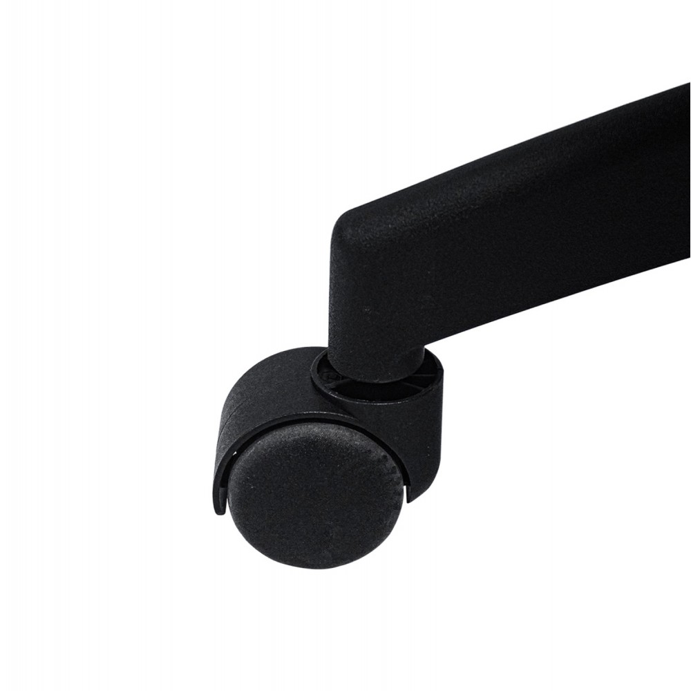 Καρέκλα γραφείου ''MEXER'' από μέταλλο/νάυλον σε χρώμα μαύρο 60x49x130