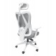 Καρέκλα γραφείου ''MEXER'' από μέταλλο σε χρώμα γκρι/λευκό 60x49x130